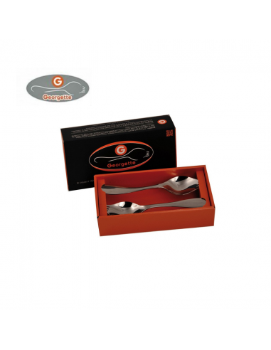 Coffret 2 ou 6 cuillères Demoiselle inox brillant droitier l'achat 