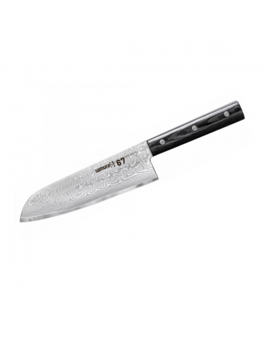 Couteau SANTOKU DAMASCUS 67 17,5cm SAMURA vous aussi creer 