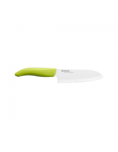 Petit santoku céramique 14cm vert GEN une grave pollution 