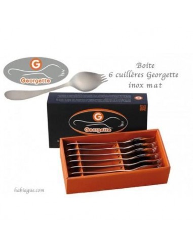 Coffret 2 ou 6 Georgettes inox mat gaucher commande en ligne