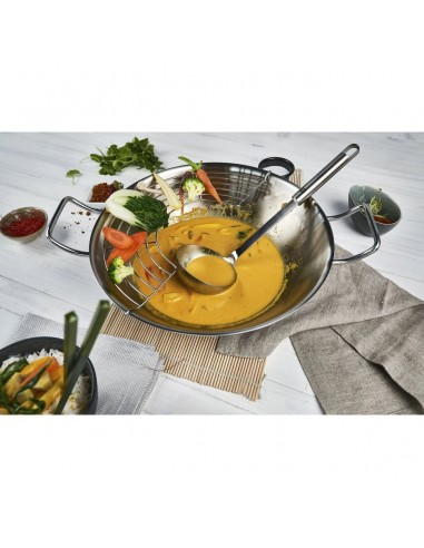 Wok inox avec couvercle 32cm online