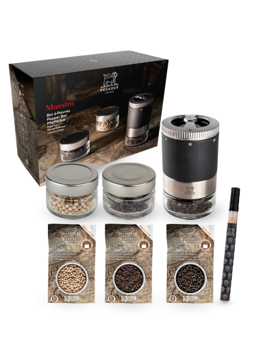 Coffret moulin Maestro bar à poivres les ctes