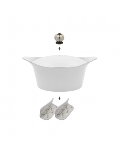 L'incroyable cocotte blanche 24cm soldes