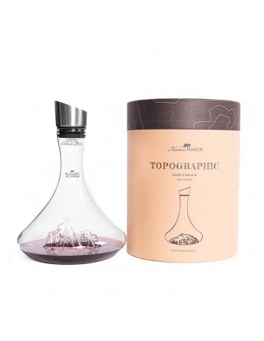 Carafe à vin TOPOGRAPHIC : Mont Blanc offre 