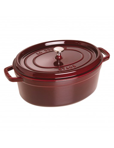 Cocotte ovale Fonte 29 cm Grenadine - Staub la colonne vertébrale