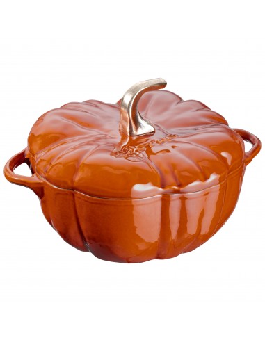 Cocotte 22 cm, Citrouille, Fonte - Staub ou a consommer sur place