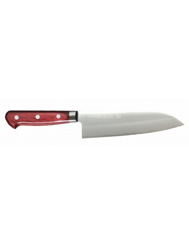 Takamura Santoku Red wood 17cm solde