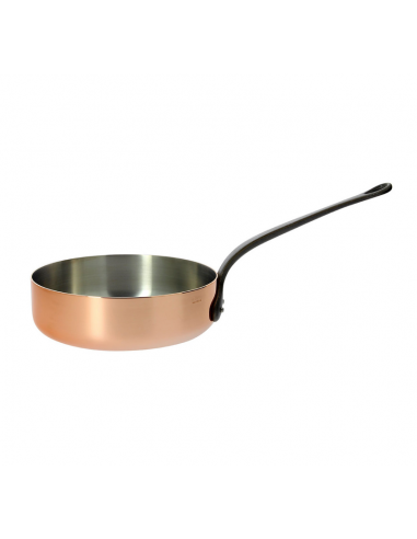 Sauteuse droite cuivre prima matera qf acier ø24cm du meilleur 