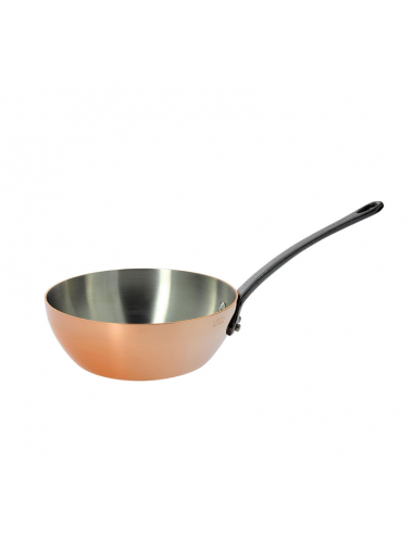 Sauteuse bombee cuivre prima matera qf acier ø20cm pas cheres