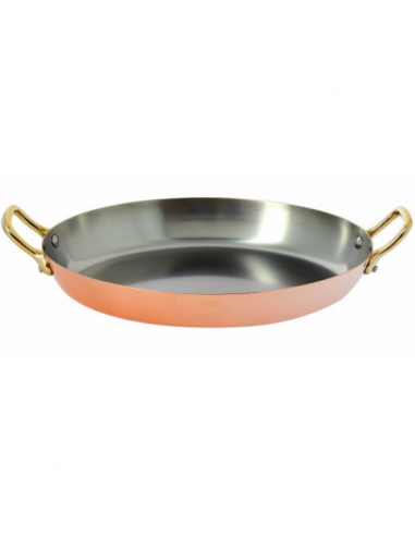 Plat ovale cuivre-inox 2a. Laiton 32cm pour bénéficier 