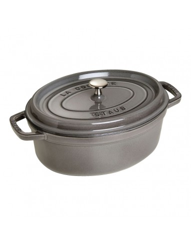 Staub cocotte ovale 37cm gris graphite shop