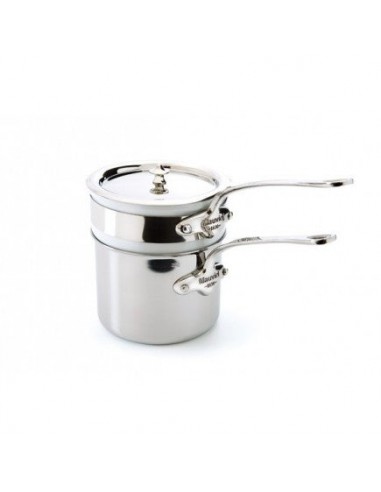 Bain-marie Mauviel M'cook 12 cm Porcelaine & inox ou a consommer sur place