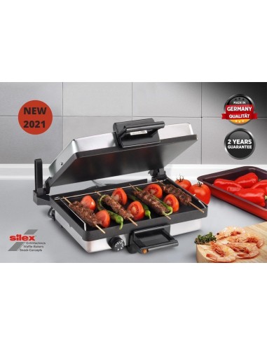 SILEX Grill et plaque de cuisson en acier inoxydable (avec plateau) - Nouveau 2023 Profitez des Offres !