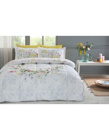 ÖZDILEK JARDIN DE FLEUR Set de sommeil imprimée 2 personnes brillant des détails fins