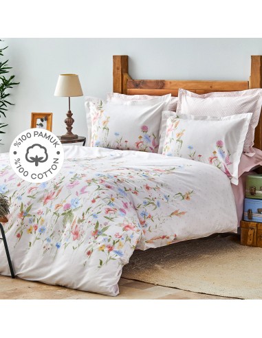 KARACA HOME SEINA LILA Parure de lit 100% coton 2 personnes lila 50-70% off 