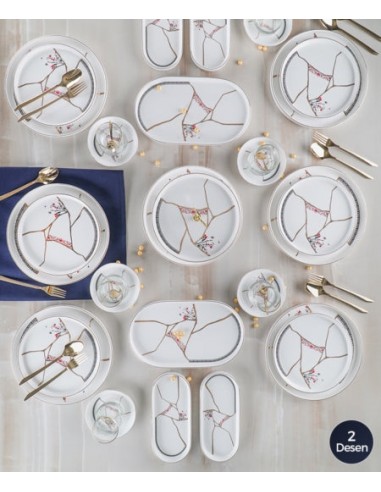 ACAR KINTSUGI MOON 6 Kişilik 25 Parça Brunch Set Vous souhaitez 