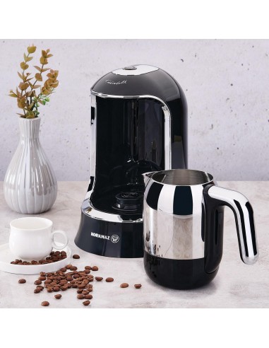 KORKMAZ KAHVEKOLIK COFFEE MAKER Krom siyah otomatik kahve makinesi Vous souhaitez 