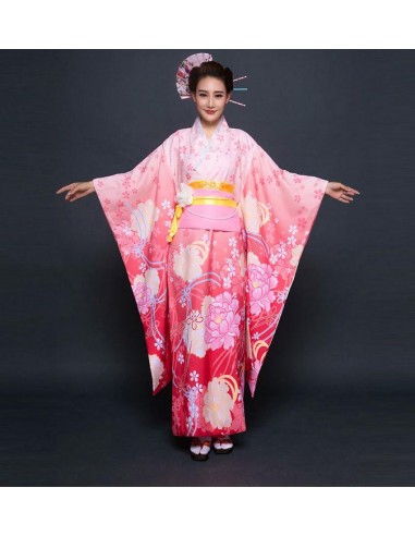 Yukata Traditionnel Japonais Femme pas cher 