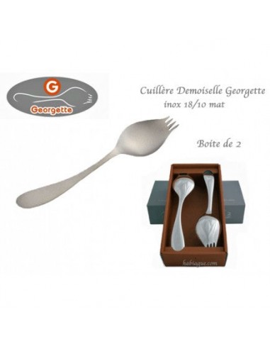 Coffret cuillère Demoiselles inox 18/10 mat gaucher sur le site 